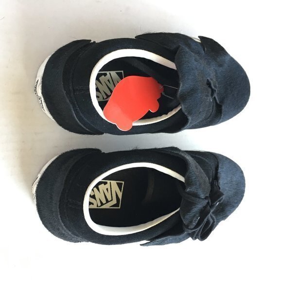 RARE New Vans Old Skool Fur Black Sneakers Low-Top Skate‎ Shoes 721454 M 5 W 6.5 main image 6